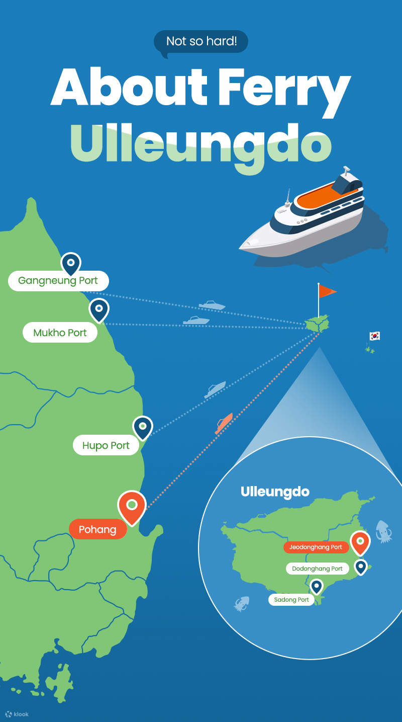 [Khởi hành từ Pohang] Vé một chiều phà chở khách lớn Ulleung